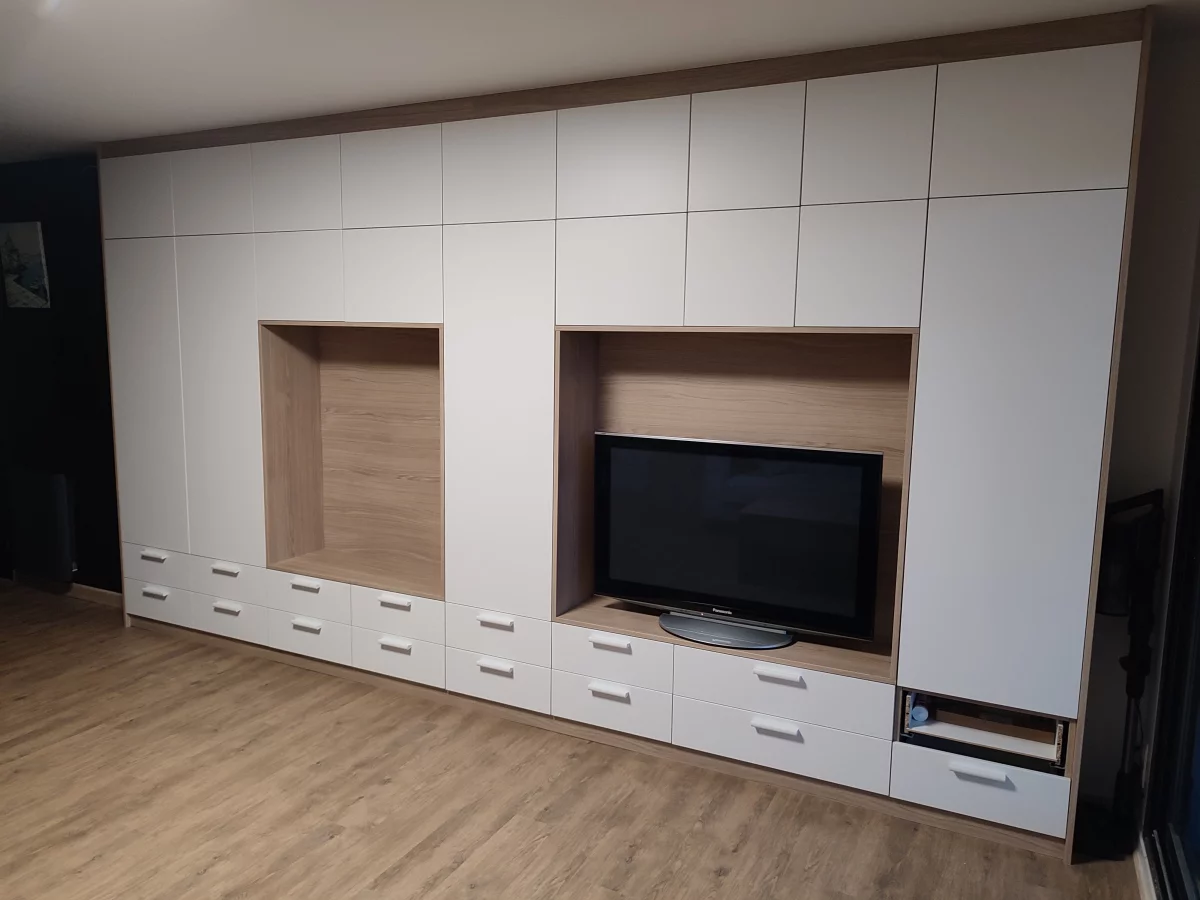 Pose agencement chambre et salon